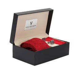 Van Heusen Men Tie Pocket Square And Cufflink Accessory Gift Set-image-71