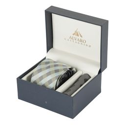 Alvaro Castagnino Men Grey & Yellow Accessory Gift Set-image-87