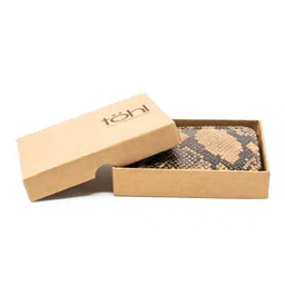 tohl Men Beige & Brown Abstract Printed Leather Zip Around Wallet-7