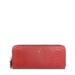 Hidesign Women Red Textured Leather Zip Around Wallet-image-43