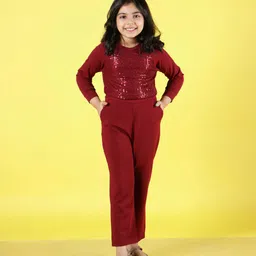 NEUDIS Girls Embellished Top With Trousers-image-35