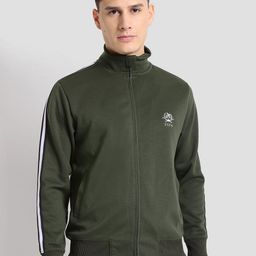 U S Polo Assn Men Solid Training or Gym Bomber High Neck Track Jacket-picture-11