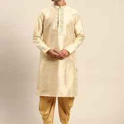 Amodh by Kisah Men Embroidered Kurta with Dhoti Pants-image-26