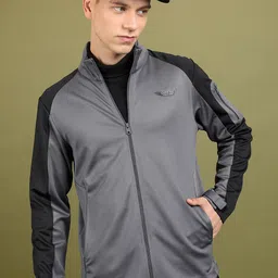 HIGHLANDER Mock Collar Bomber Jacket-26