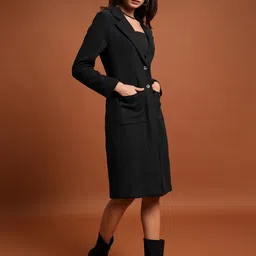 CHIC BY TOKYO TALKIES Lapel Collar Overcoat-image-60
