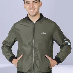 NUEVOSDAMAS Mock Collar Bomber Jacket-picture-47