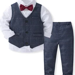 StyleCast x Revolte Boys Single-Breasted Pure Cotton Four Piece Suit-image-10