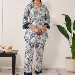anayna Floral Printed Flared Sleeves Co-Ords-33