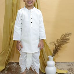 The Mom Store Boys Regular Pure Cotton Kurta with Dhoti Pant-55