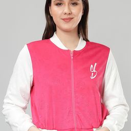 NUEVOSDAMAS Stand Collar Bomber Jacket-35