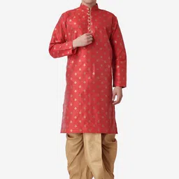 ROYAL KURTA Men Ethnic Motifs Printed Kurta with Dhoti Pants-picture-15