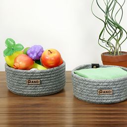 Pano Grey Set of 2 Regular Multi-Utility Organisers-5