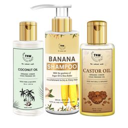 TNW the natural wash Unisex Banana Shampoo, Coconut & Castor Oil for Hair- 400 ml-44