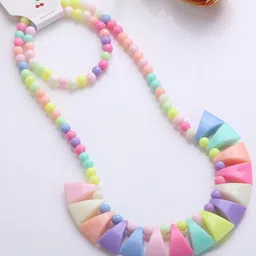 SYGA Girls Beaded Necklace and Bracelet-image-86