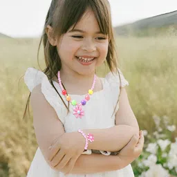 SYGA Girls Beaded Necklace and Bracelet-image-29