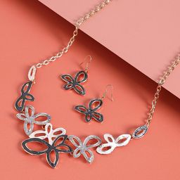 SOHI Gold-Plated Butterfly Jewellery Set-image-30