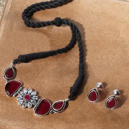 TEEJH Stone-Studded Jewellery Set-17