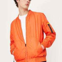 max Mock Collar Bomber Jacket-image-70