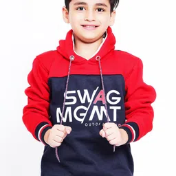 BAESD Boys Colourblocked Hooded Pullover Sweatshirt-image-70