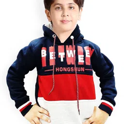 BAESD Boys Colourblocked Hooded Pullover Sweatshirts-image-92