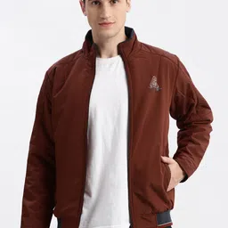 SHOWOFF Windcheater Rapid-Dry Mock Collar Bomber Jacket-27
