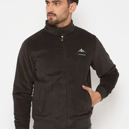 Duke Men Striped Corduroy Bomber with Patchwork Jacket-19
