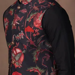 KISAH Regular Kurta With Pyjamas & Jacket image 2