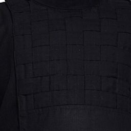 BAESD Boys Checked Self Design Band Collar Kurta With Pyjamas image 2