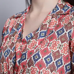 JAINISH Digital Printed Cotton Top With Jacket & Trouser image 4