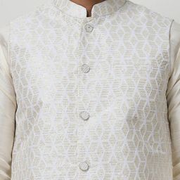Anouk Woven Design Nehru Jacket image 2