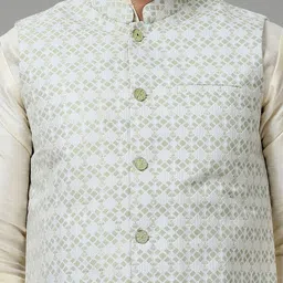 Anouk Printed Woven Nehru Jacket image 2