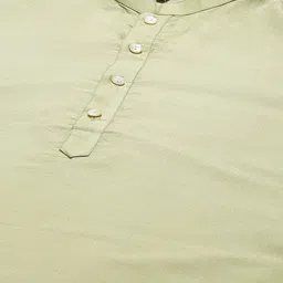 KISAH Men Green Kurta with Dhoti Pant Set image 5
