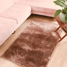 FABURAA Beige Solid Anti Skid Cotton Carpet-picture-18