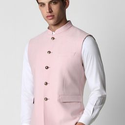 Van Heusen Checked Nehru Jacket image 4
