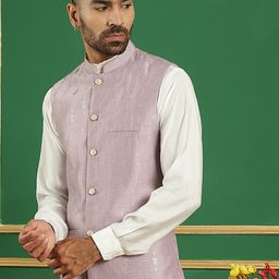 Anouk Sequin Embroidered Nehru Jacket image 2