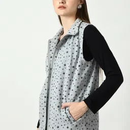 BAESD Printed Lightweight Open Front Jacket image 2