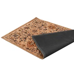 PRESTO Beige & Brown Traditional Printed No Shredding Rectangular Carpet image 3