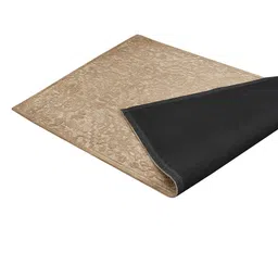PRESTO Brown & Beige Ethnic Motif Printed No-Shred Carpet image 3