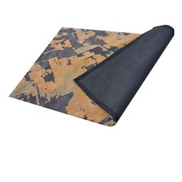 PRESTO Brown Gold Toned Abstract Woven-Design Rectangular Carpet image 3