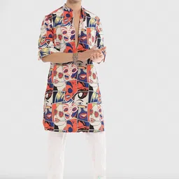 Komal Kothari Graphic Printed Kurta With Pyjamas image 5