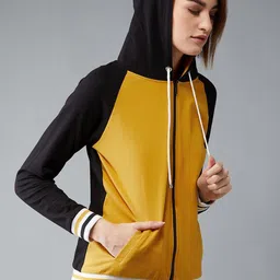 BAESD Colourblocked Pure Cotton Varsity Jacket-40