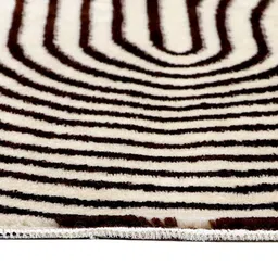MODEFE Rust & White Geometric Anti-Skid Rectangular Carpet image 5