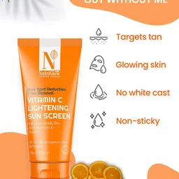 Nutriglow Advanced Organics Set of Vitamin C SPF 50 Sunscreen - 100 g & Day Cream - 50 g image 5