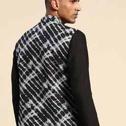 KISAH Abstract Printed Nehru Jackets image 3