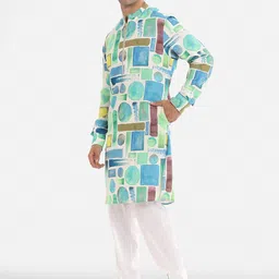 Komal Kothari Geometric Printed Kurta With Pyjamas image 2