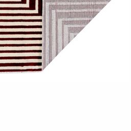 MODEFE Rust & White Geometric Anti-Skid Rectangular Carpet image 4