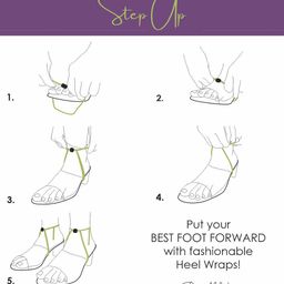 BeAbhika Set Of 2 Gold-Plated Chain Heel Wrap Anklets image 4