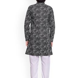 BAESD Boys Abstract Printed Regular Kurta with Pyjamas image 5