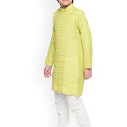 BAESD Boys Mnadarin Collar Regular Kurta with Pyjamas image 2