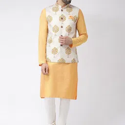 KISAH Printed Nehru Jacket image 4